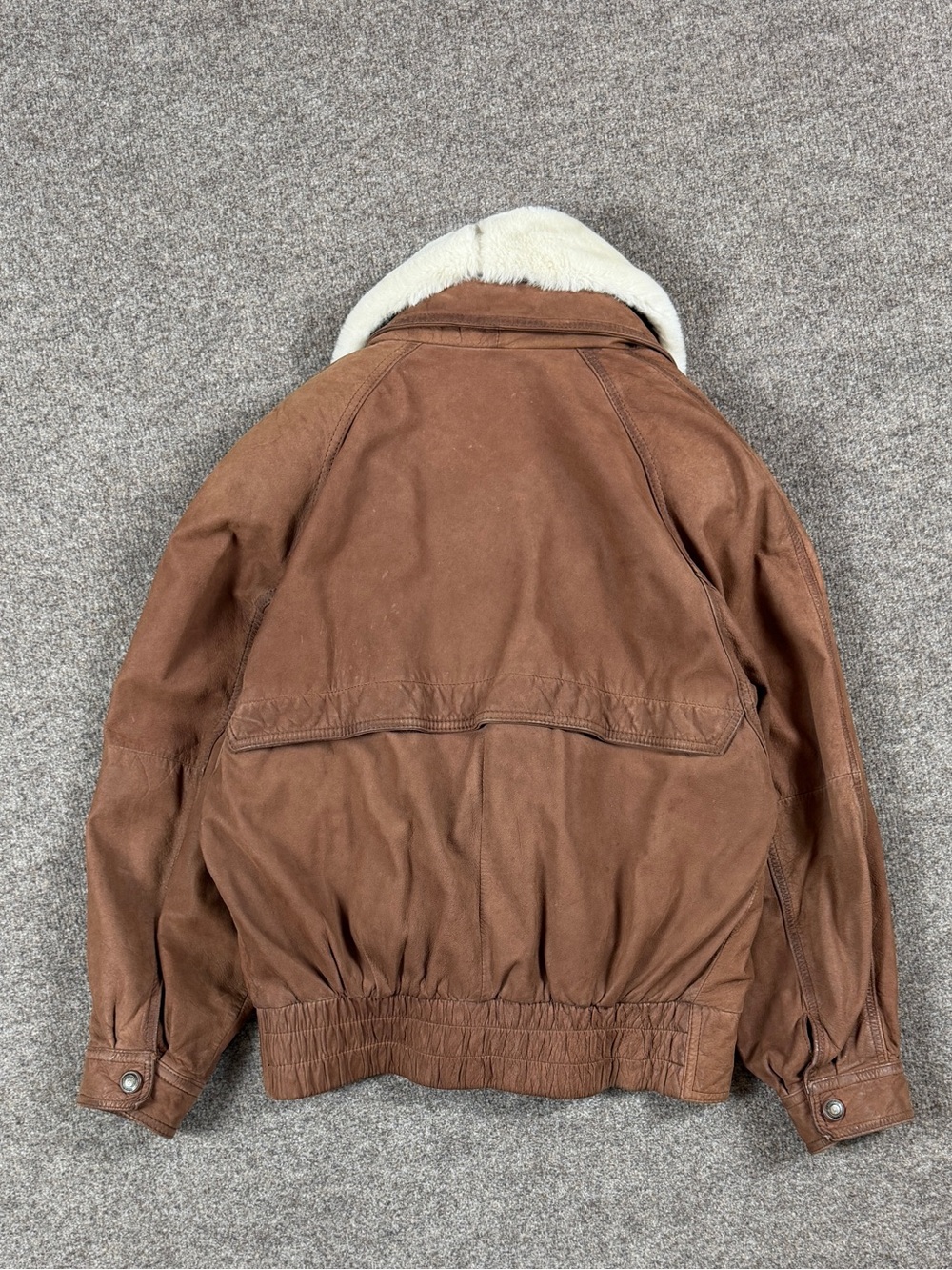 Vintage Wilsons Adventure Bound Brown Leather Pilot Bomber Jacket Women’s Small - Picture 5 of 11